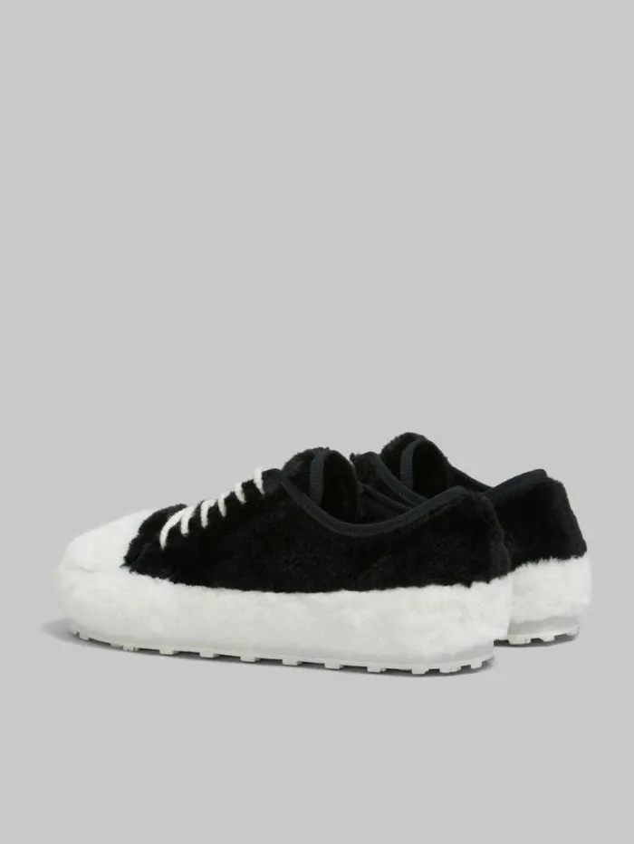 Men Marni Sneakers Black Teddy Tennis Sneaker