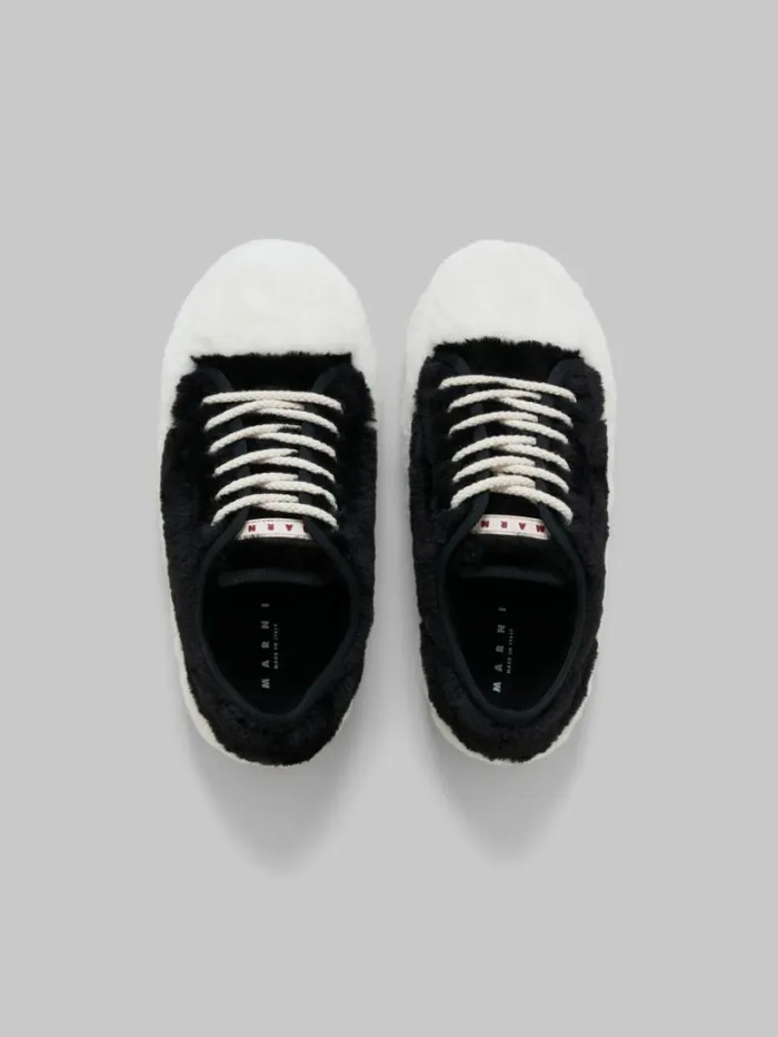 Men Marni Sneakers Black Teddy Tennis Sneaker