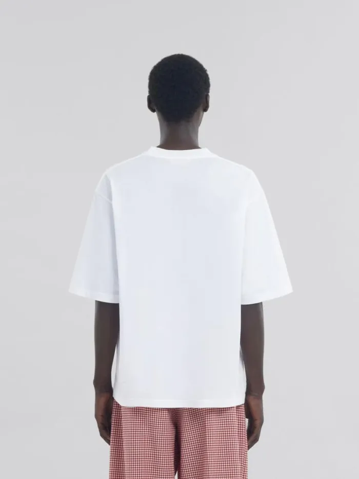 Men Marni Tops and Tshirts Black TShirt With Pop Fields Marni Logo