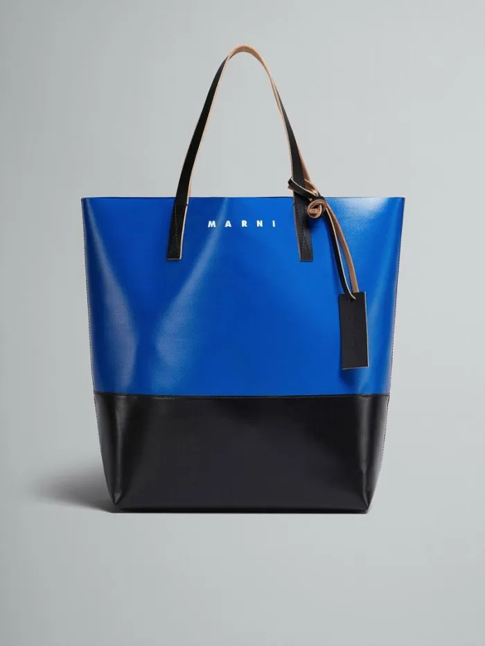 Men Marni Tote Bags Tribeca Shopping Bag In Blue And Black