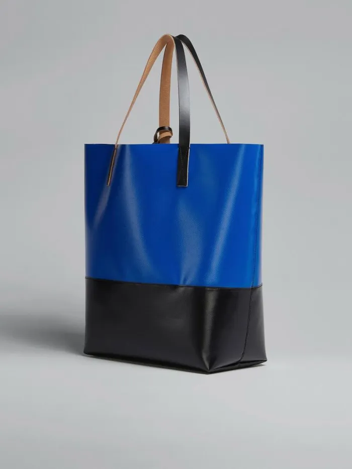 Men Marni Tote Bags Tribeca Shopping Bag In Blue And Black