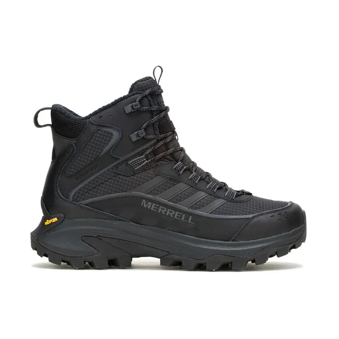 Men Merrell Boots Moab Speed 2 Thermo Mid Waterproof X Snow Peak Triple Black