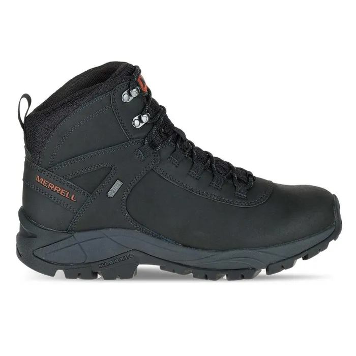 Men Merrell Boots Vego Mid Leather Waterproof Black
