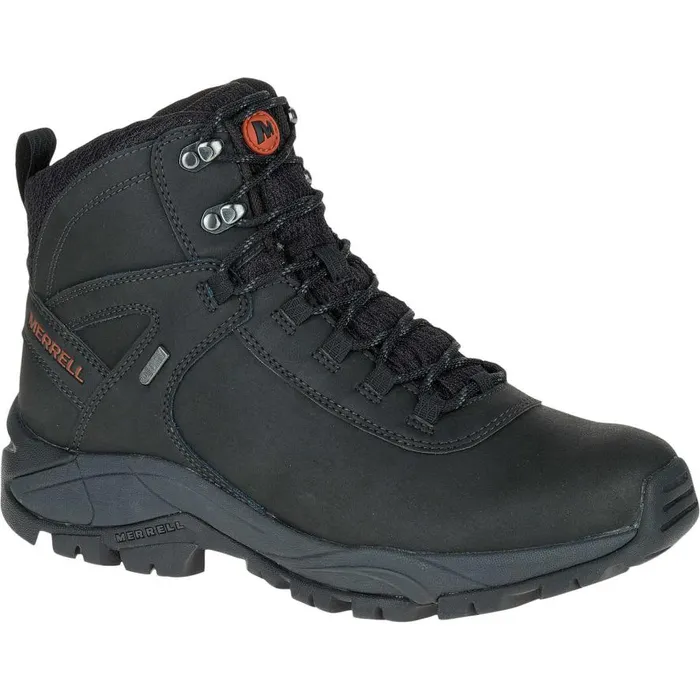 Men Merrell Boots Vego Mid Leather Waterproof Black Men Merrell Boots Vego Mid Leather Waterproof Black