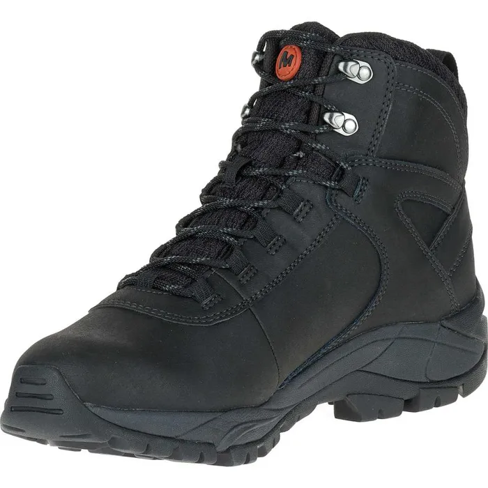 Men Merrell Boots Vego Mid Leather Waterproof Black Men Merrell Boots Vego Mid Leather Waterproof Black