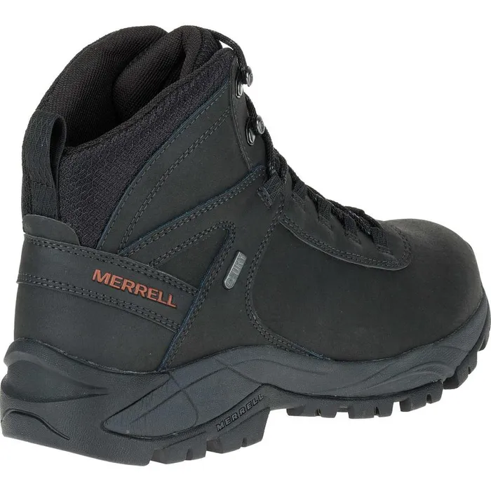 Men Merrell Boots Vego Mid Leather Waterproof Black Men Merrell Boots Vego Mid Leather Waterproof Black