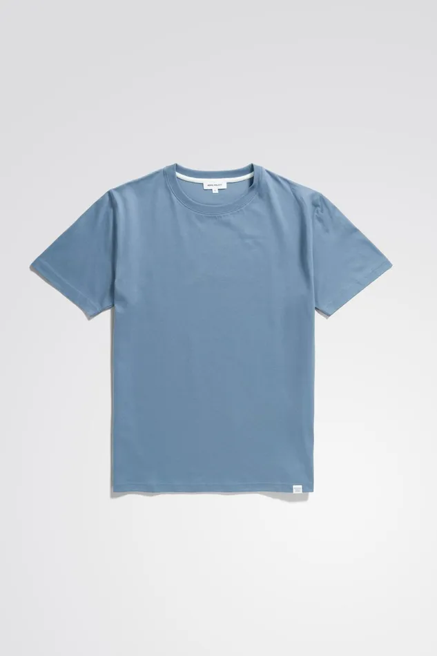 Men Niels Standard Tshirt Fog Blue Norse Projects TShirts