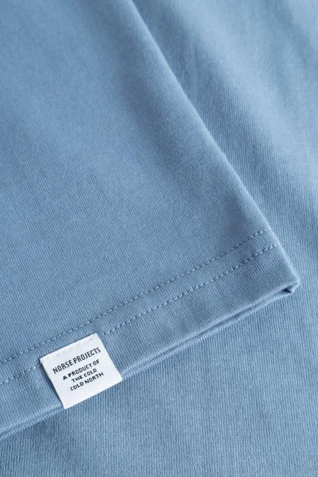 Men Niels Standard Tshirt Fog Blue Norse Projects TShirts