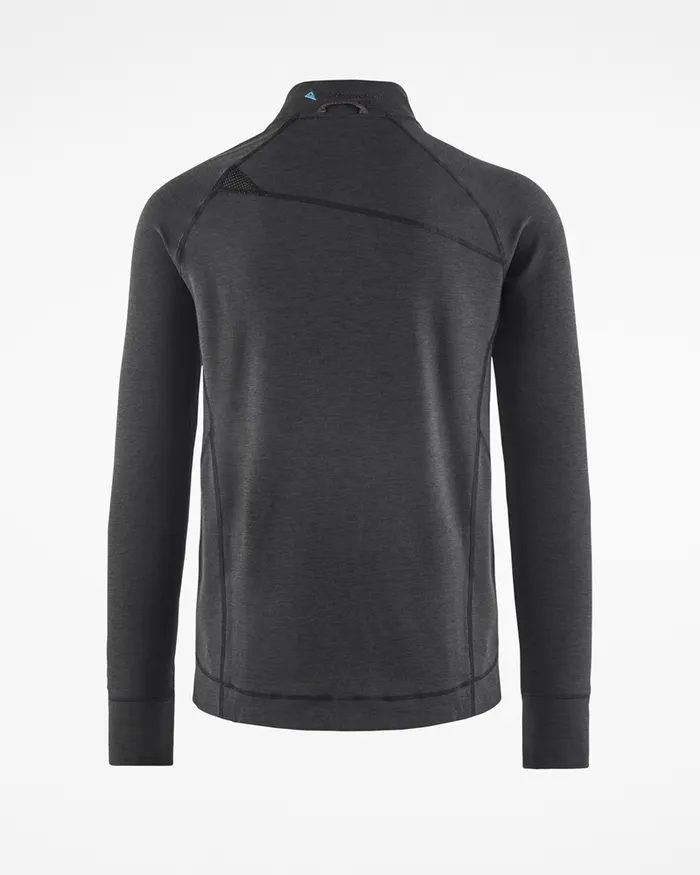 Men Njorun Crew Zip Raven Klttermusen Fleeces and Sweaters