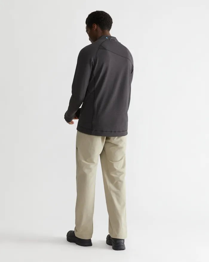 Men Njorun Crew Zip Raven Klttermusen Fleeces and Sweaters