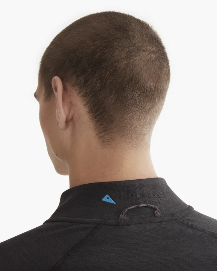Men Njorun Crew Zip Raven Klttermusen Fleeces and Sweaters