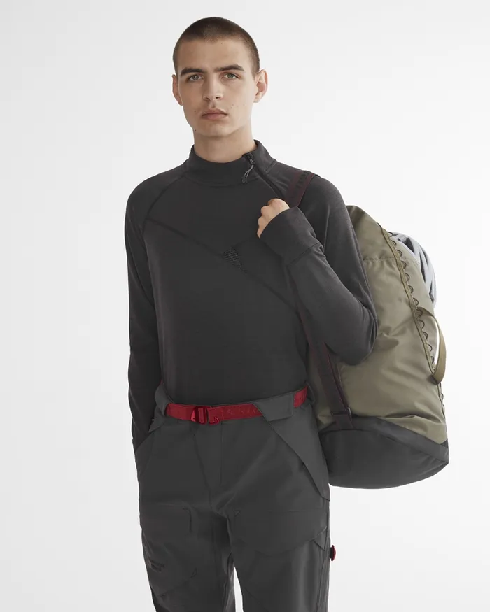 Men Njorun Crew Zip Raven Klttermusen Fleeces and Sweaters