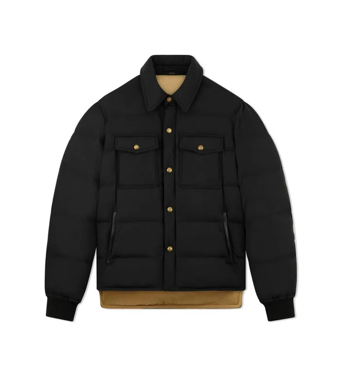 Men Outerwear Tom Ford Down Outershirt Black