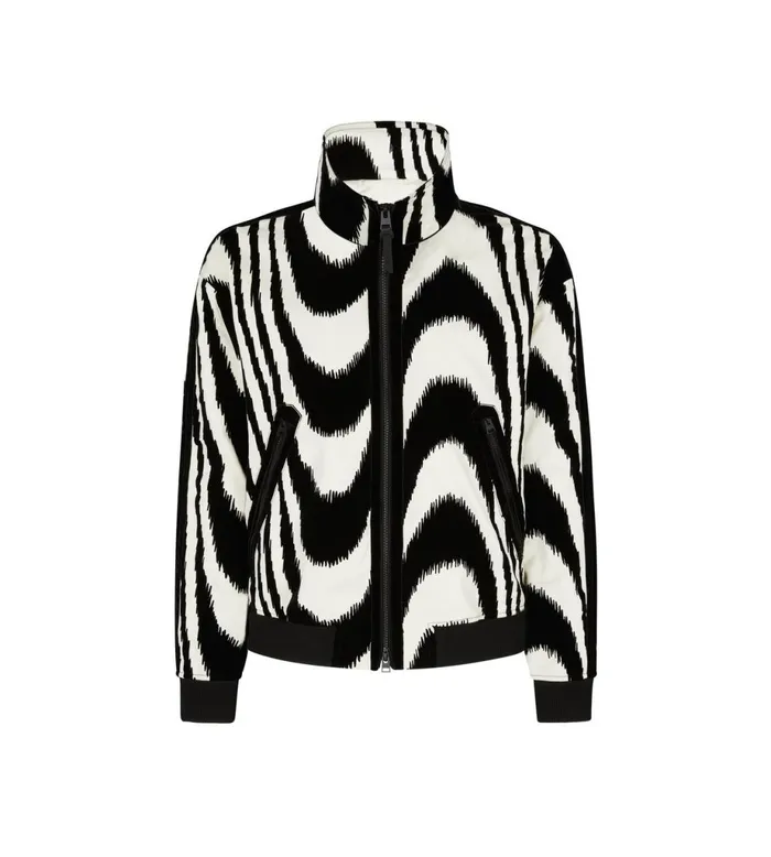Men Outerwear Tom Ford Flocked Wave Funnel Track Top
