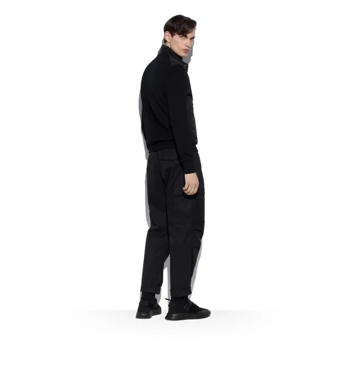 Men Outerwear Tom Ford Nylon Front Harrington Zip Through Black Men Outerwear Tom Ford Nylon Front Harrington Zip Through Black