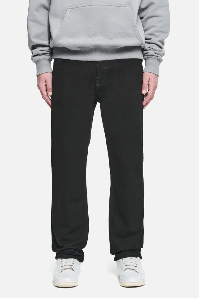 Men Pegador Basic Bottoms Baures Straight Jeans Deep Black