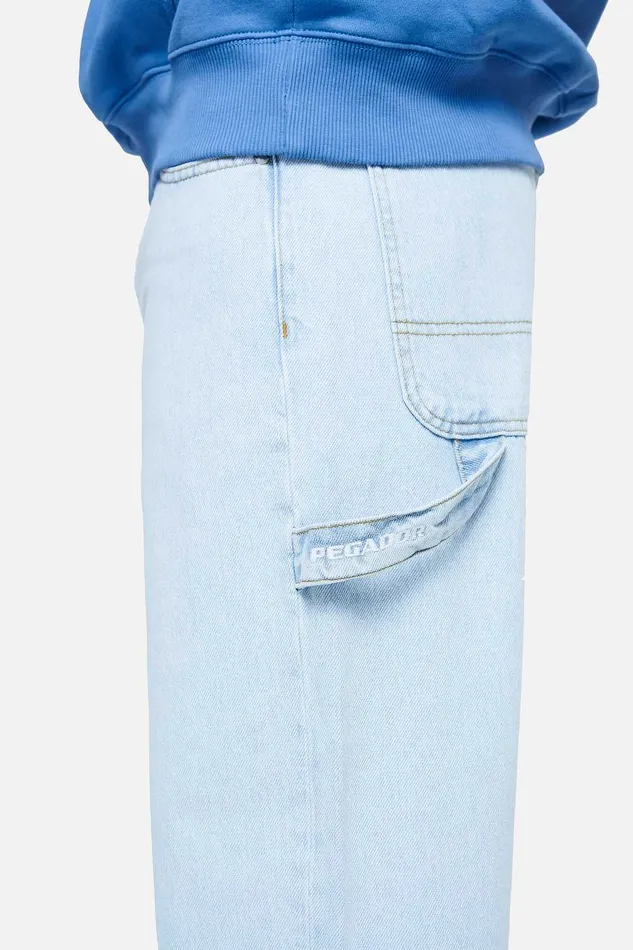 Men Pegador Basic Bottoms Daule Baggy Workwear Jeans Washed Cold Blue Men Pegador Basic Bottoms Daule Baggy Workwear Jeans Washed Cold Blue