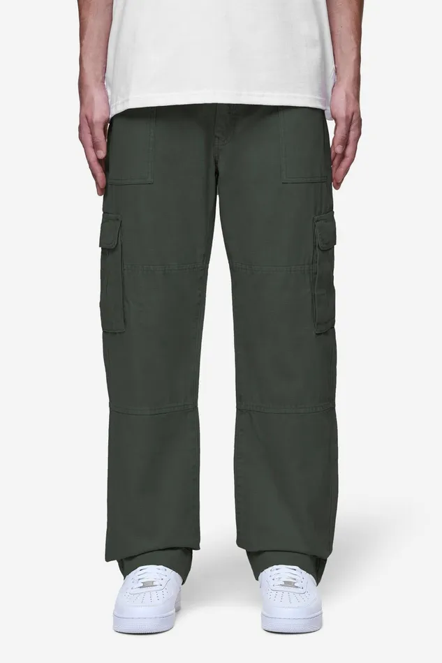 Men Pegador Basic Bottoms Risley Cargo Pants Olive Green