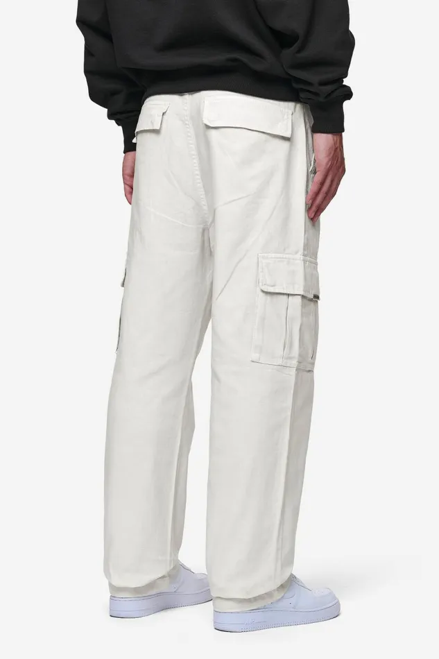 Men Pegador Basic Bottoms Waymir Cargo Pants Cream Men Pegador Basic Bottoms Waymir Cargo Pants Cream