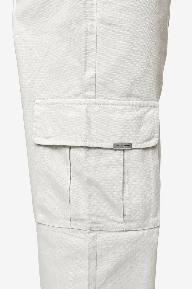 Men Pegador Basic Bottoms Waymir Cargo Pants Cream Men Pegador Basic Bottoms Waymir Cargo Pants Cream