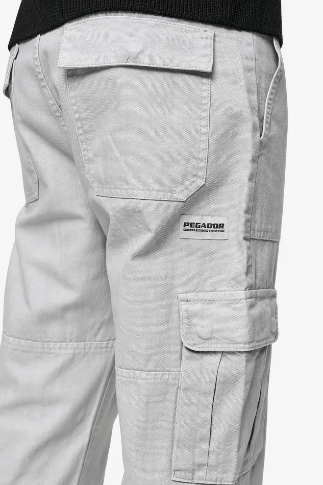 Men Pegador Cargos Risley Cargo Pants Light Grey Men Pegador Cargos Risley Cargo Pants Light Grey