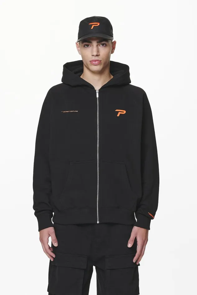 Men Pegador Hoodies Barone Raglan Sweat Jacket Black Men Pegador Hoodies Barone Raglan Sweat Jacket Black