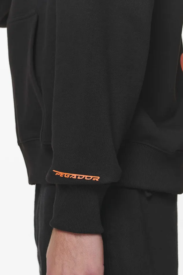 Men Pegador Hoodies Barone Raglan Sweat Jacket Black Men Pegador Hoodies Barone Raglan Sweat Jacket Black