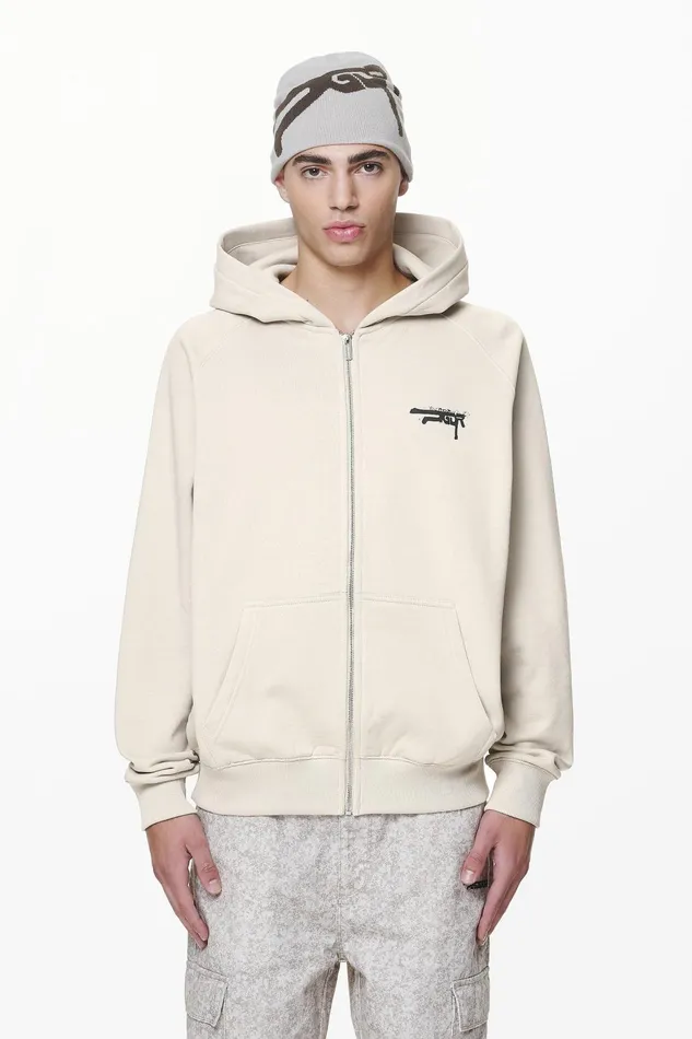 Men Pegador Hoodies Condor Raglan Sweat Jacket Washed Dust Cream Men Pegador Hoodies Condor Raglan Sweat Jacket Washed Dust Cream