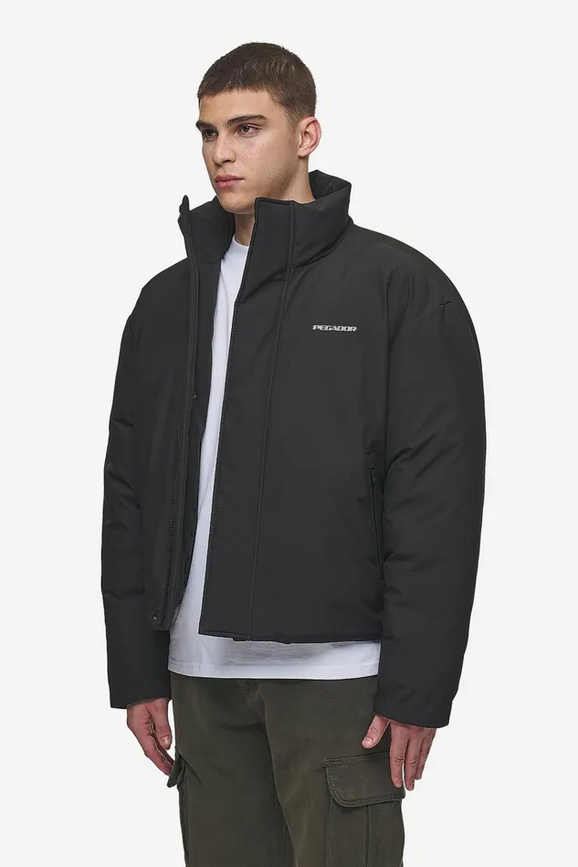 Men Pegador Jacken Lavoy Cropped Boxy Puffer Jacket Black Men Pegador Jacken Lavoy Cropped Boxy Puffer Jacket Black