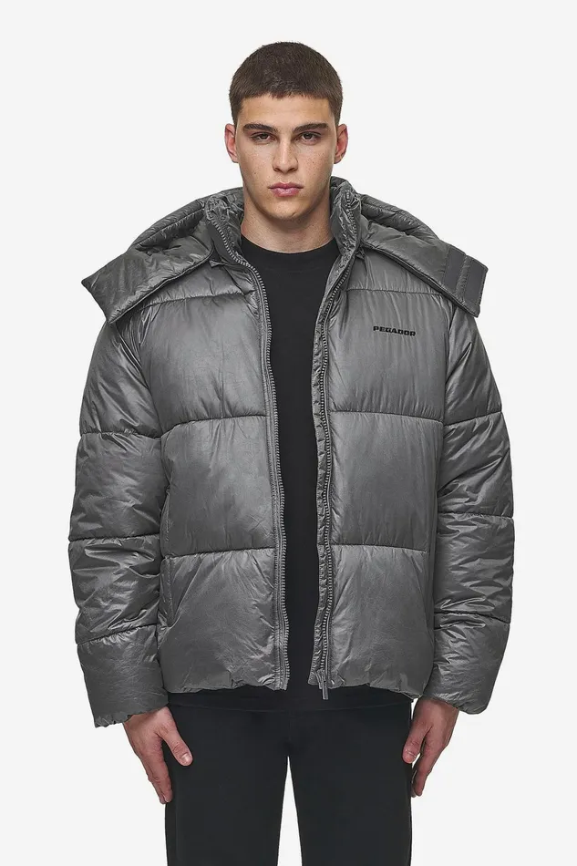 Men Pegador Jacken Marten Vintage Puffer Jacket Anthracite