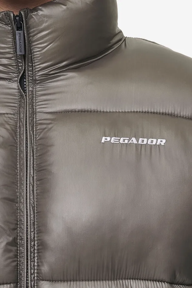 Men Pegador Jacken Solin Light Glossy Puffer Jacket Rock Grey Men Pegador Jacken Solin Light Glossy Puffer Jacket Rock Grey