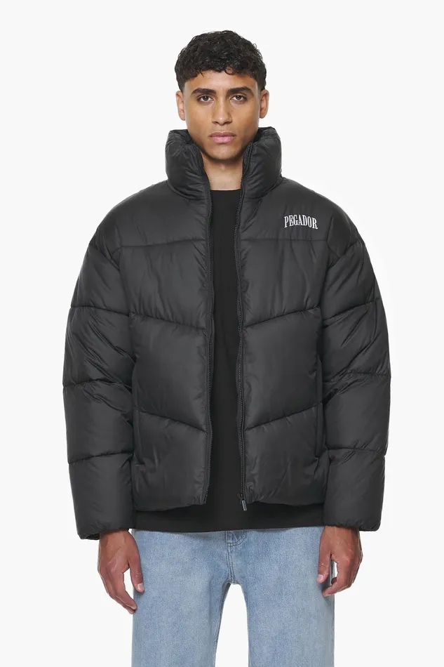 Men Pegador Jacken Spiller Puffer Jacket Black