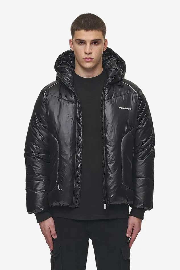 Men Pegador Jacken Toby Raglan Puffer Jacket Black