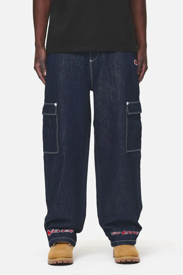 Men Pegador Jeans Renton Loose Jeans Dark Blue