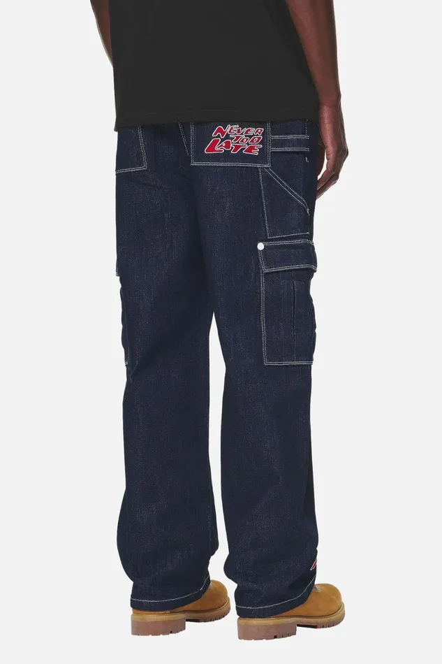 Men Pegador Jeans Renton Loose Jeans Dark Blue Men Pegador Jeans Renton Loose Jeans Dark Blue