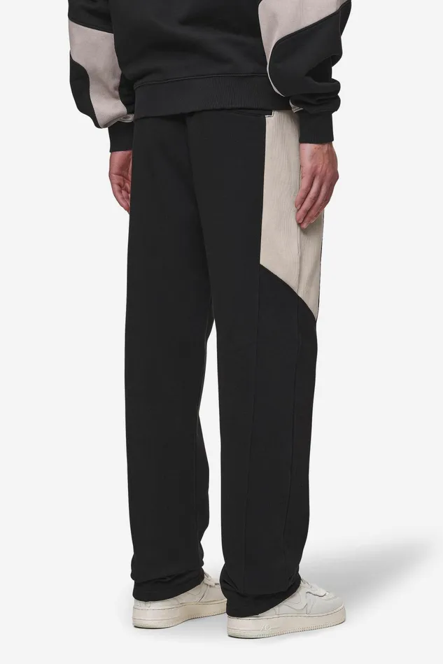 Men Pegador Pants and Joggers Aderno Wide Sweat Pants Washed Black Light Beige