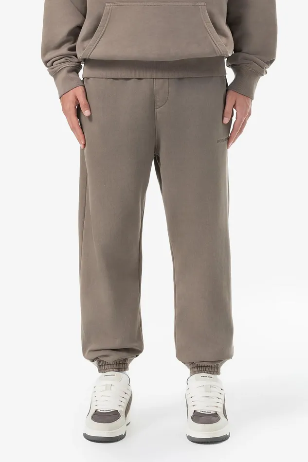 Men Pegador Pants and Joggers Logo Heavy Sweat Jogger Vintage Dust Brown