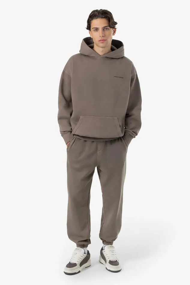Men Pegador Pants and Joggers Logo Heavy Sweat Jogger Vintage Dust Brown Men Pegador Pants and Joggers Logo Heavy Sweat Jogger Vintage Dust Brown