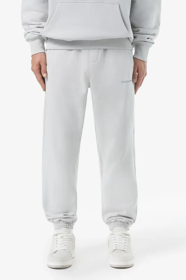 Men Pegador Pants and Joggers Logo Heavy Sweat Jogger Washed Clear Grey Gum