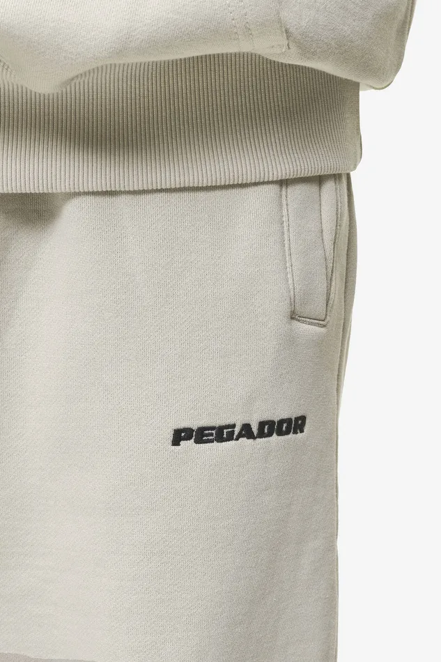 Men Pegador Pants and Joggers Logo Heavy Sweat Jogger Washed Light Beige Men Pegador Pants and Joggers Logo Heavy Sweat Jogger Washed Light Beige