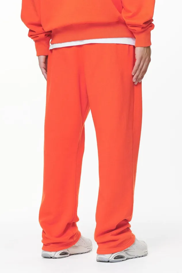 Men Pegador Pants and Joggers Logo Wide Sweat Pants Washed Signal Red Gum Men Pegador Pants and Joggers Logo Wide Sweat Pants Washed Signal Red Gum