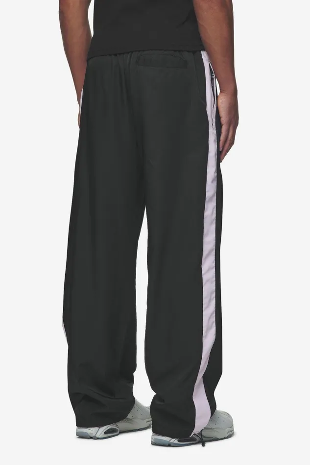 Men Pegador Pants and Joggers Stow Wide Track Pants Black Bubblegum Men Pegador Pants and Joggers Stow Wide Track Pants Black Bubblegum