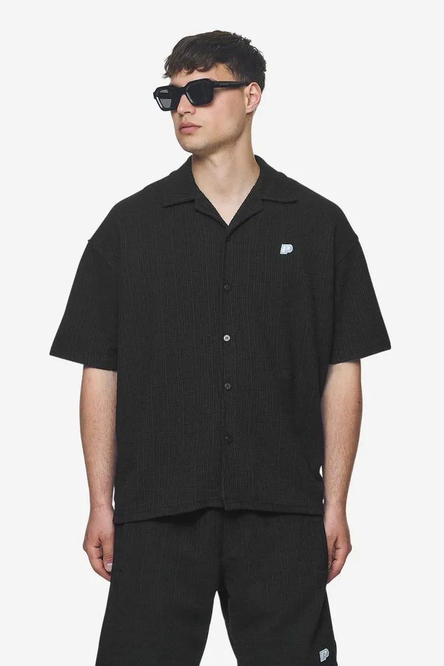Men Pegador Shirts Libco Structured Knit Shirt Black