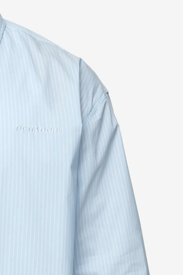 Men Pegador Shirts Raton Oversized Longsleeve Shirt Baby Blue White Men Pegador Shirts Raton Oversized Longsleeve Shirt Baby Blue White