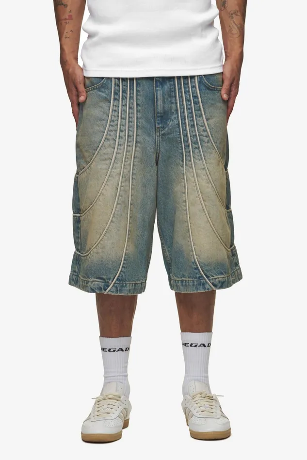 Men Pegador Shorts Treasure Jorts Vintage Blue Men Pegador Shorts Treasure Jorts Vintage Blue