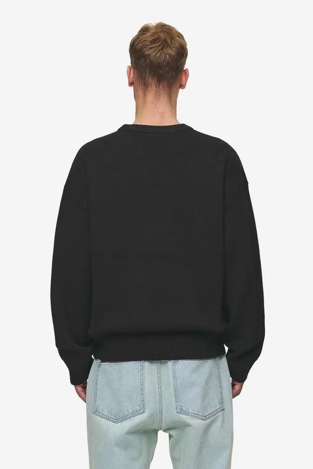 Men Pegador Sweaters Logo Oversized Knit Sweater Black Men Pegador Sweaters Logo Oversized Knit Sweater Black