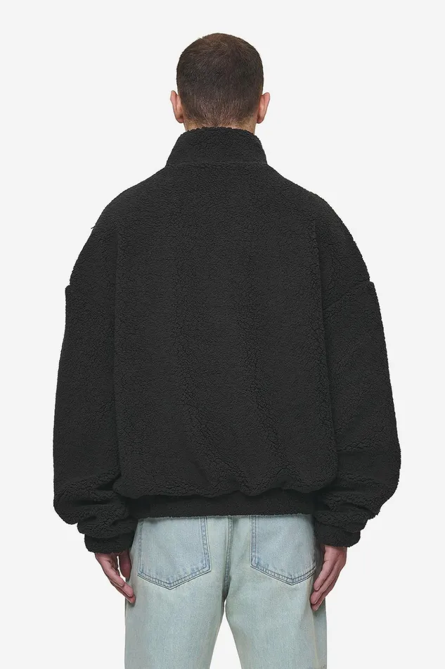 Men Pegador Sweaters Puka Teddy Half Zip Sweater Black Men Pegador Sweaters Puka Teddy Half Zip Sweater Black