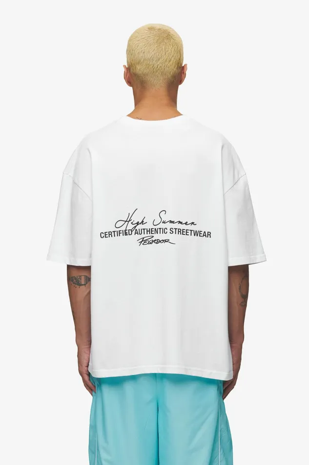 Men Pegador Tees Banberry Oversized Tee White