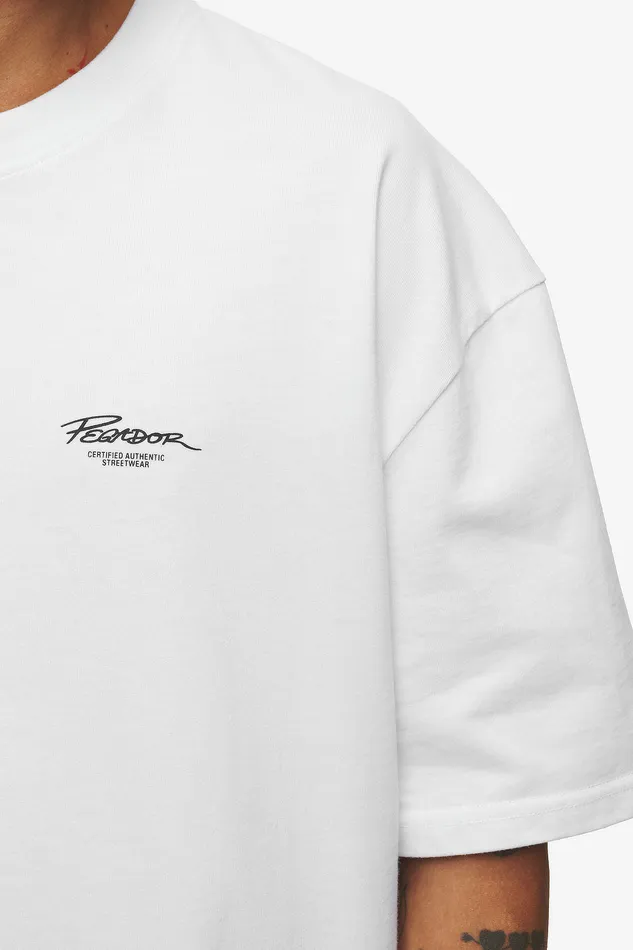 Men Pegador Tees Banberry Oversized Tee White Men Pegador Tees Banberry Oversized Tee White