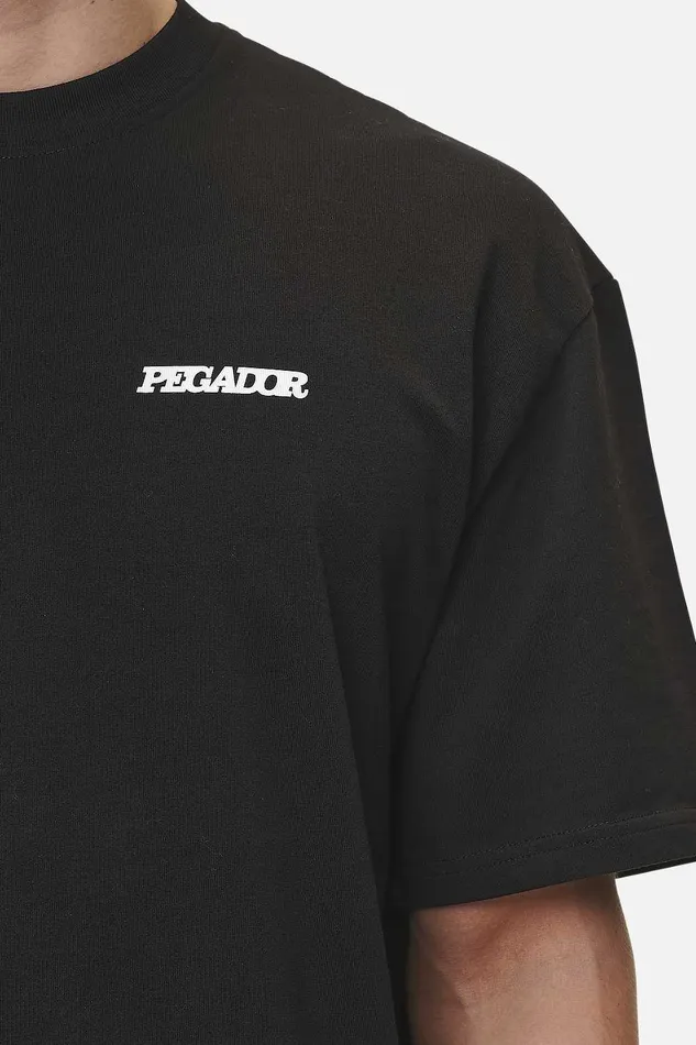 Men Pegador Tees Bass Oversized Tee Washed Black Men Pegador Tees Bass Oversized Tee Washed Black